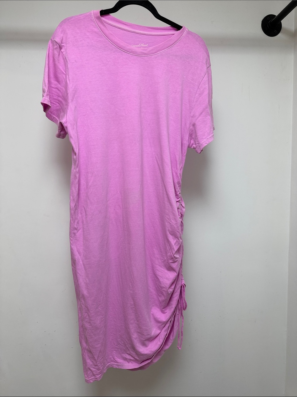 Universal Thread Pink Side-Ruched T-Shirt Tunic